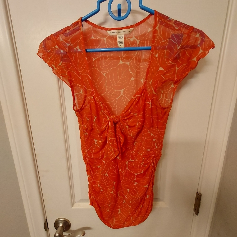 Diane von furstenberg silk top